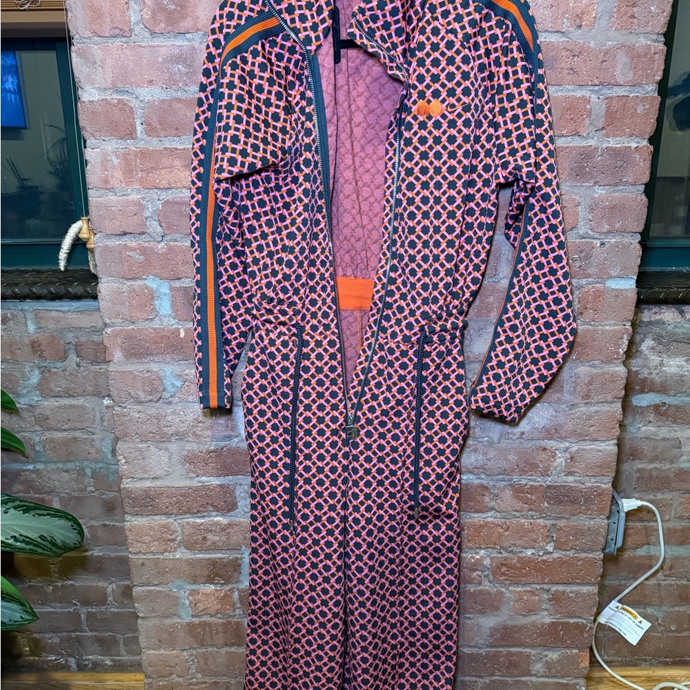 Nike x Naomi Osaka Women’s Jacquard Jumpsuit | Pink Orange Geo Print - Picture 3 of 5